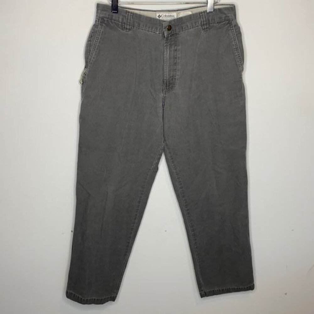 Vintage Columbia Gray Utility Straight Leg Pants: Size 33